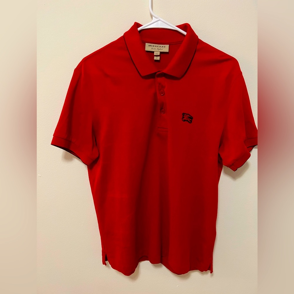 Burberry London polo shirt. Size/small